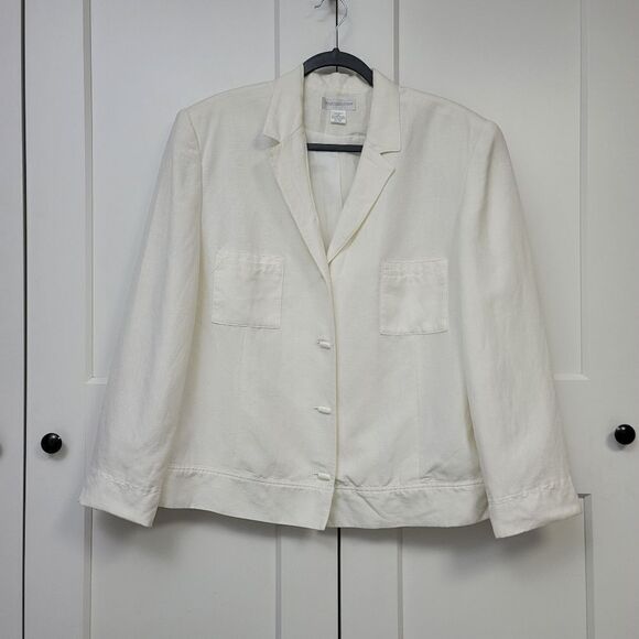 Worthington linen/rayon blazer jacket, size 20 - Picture 7 of 13